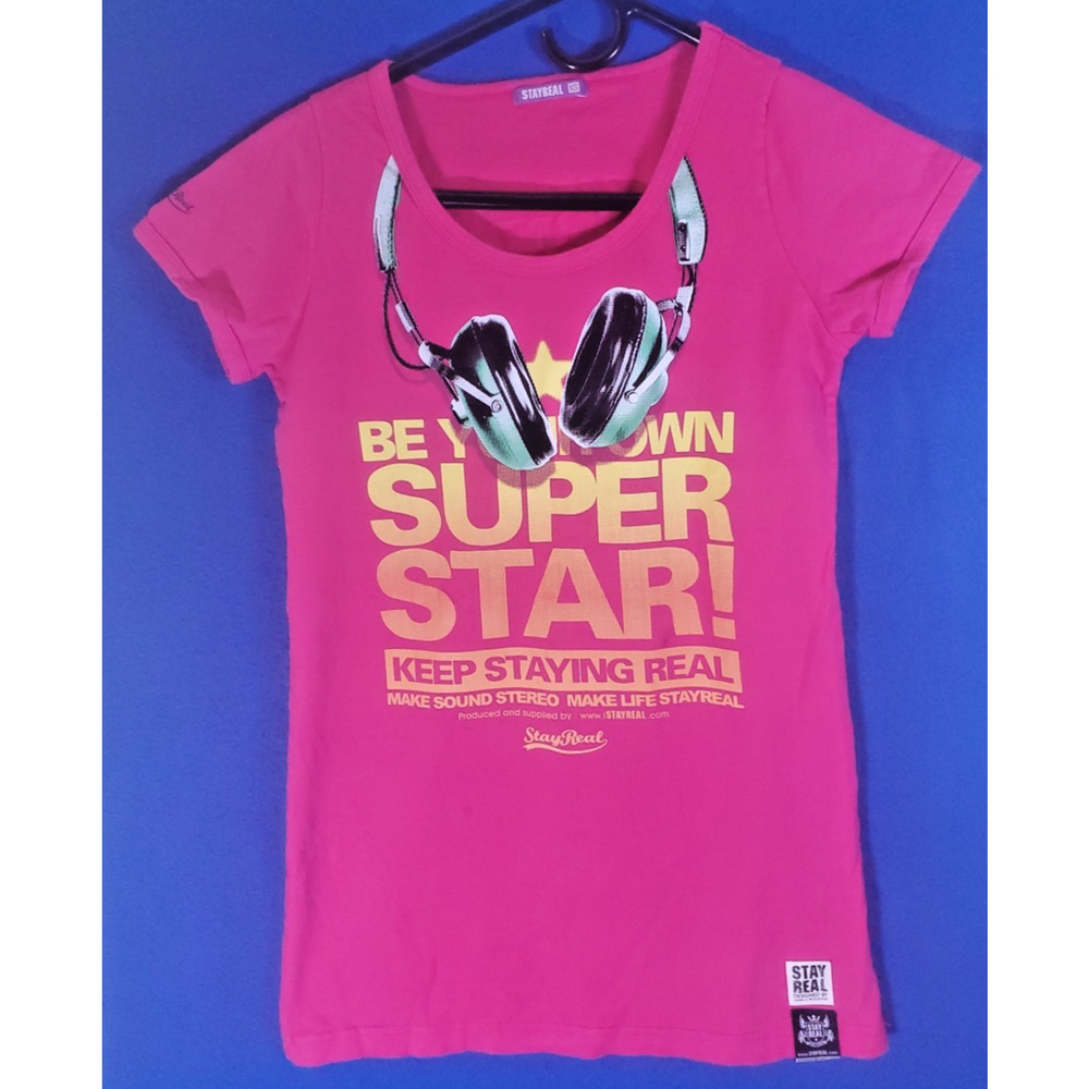 Stayreal Pink Womens T-Shirt Size XS